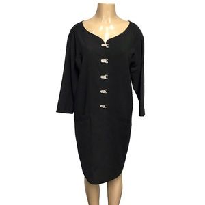 Women's Adrienne Vittadini Black Cocktail Dress